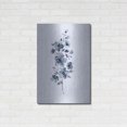 thumbnail image 3 of Luxe Metal Art 'Floral Blue' by Incado, Metal Wall Art, 24"x36", 3 of 9