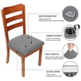 thumbnail image 4 of Fundas de asiento para sillas de comedor, extraíbles, lavables y antipolvo., 4 of 6
