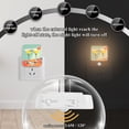 thumbnail image 4 of Yayeee 2-Pack Plug in LED Night Lights with Light Sensors Motion Detectors, Green Glasses, 4 of 7