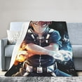 thumbnail image 2 of Cozy Warm Plush Throw My Hero Academia Shoto Todorok Fluffy Blanket for Bed Couch Living Room 50"x40", 2 of 8