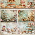 thumbnail image 2 of SunWMart Handmade Scrapbook Craft Paper A5 Size 16 Sheets Special Origami Paper for Card Making Junk Journal Photo Album Decor, 2 of 4