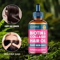 thumbnail image 3 of 6pcs Biotin Hair Oil, Liquid Biotin & Collagen Hair Oil | Hair Oil For Fuller Hair, Biotin Hair Care Essence Oil | Ideal Gift For Women & Men, 3 of 6