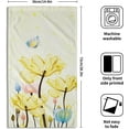 thumbnail image 2 of Yellow Floral Hand Towels Set of 2 Modern Flower Fingertip Towel Decorative Soft Washcloth Guest Towel for Bathroom Spa Gym Sport Hotel, 2 of 16