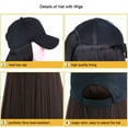 thumbnail image 3 of FNNMNNR Baseball Cap with Wigs Pixie Cut Bob Hair Synthetic Short Hair Hat for Women New, 3 of 4