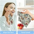 thumbnail image 7 of Coolnut Flower Pattern Washcloths Towels, Highly Absorbent and Soft Cotton Face Cloths, 6 Pack Quick Dry Wash Cloths - 12 X 12 Inches Washcloth Gift, 7 of 7