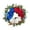 C, variant on Patriotic Wreaths for Front Door, Bright Summer Wreaths for Front Door, American Flag Themed 4th of July Wreath, Handmade Memorial Day Decor for Indoor Outdoor - 45CM