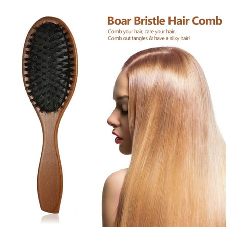 Bristle Hair Brush Comb Oval Anti Static Paddle Hair Extension