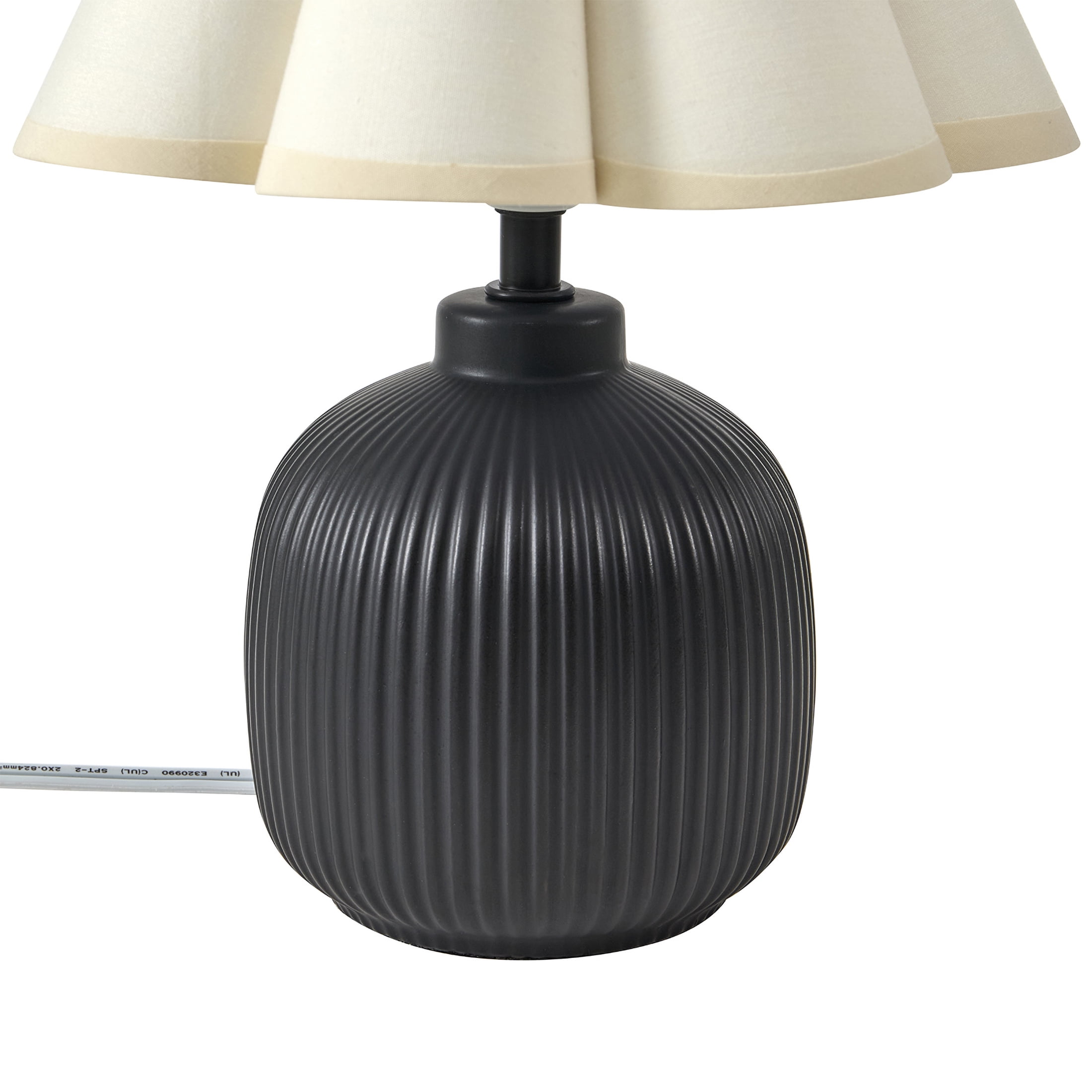 Home Decor Collection 12.5" Black Ceramic Table Lamp