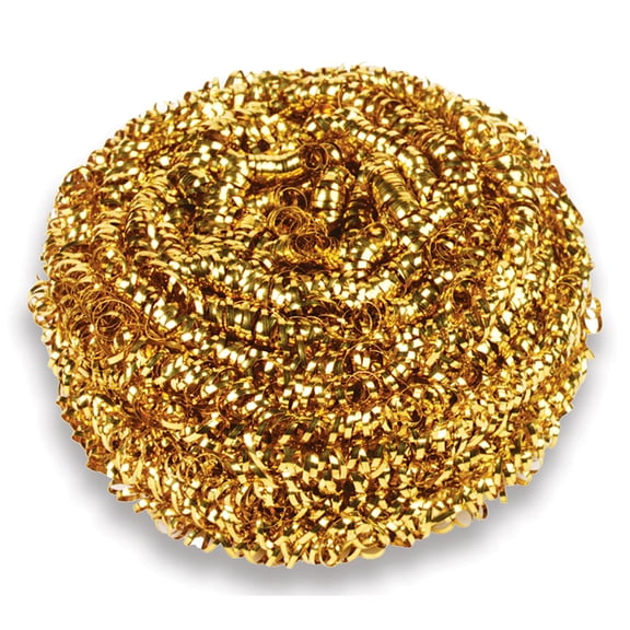 Kurly Kate Brass Scrubber 72/Carton L180598