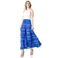 thumbnail image 3 of Sakkas Lace and Ribbon Peasant Boho Skirt - Navy - One Size, 3 of 5