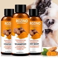 thumbnail image 1 of Ginger Powder Shampoo 3-Piece Set with Turmeric & Biotin - Moisturizing, Oil Control, Dandruff Relief & Hair Repair for Smooth, Healthy Hair, 1 of 7