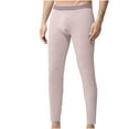 thumbnail image 2 of Miluxas Men thermal Leggings , Men's thermal Underwear Pants, Bottoms Leggings for Men Extreme Cold for Men Khaki 8(L), 2 of 9