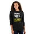 thumbnail image 3 of I'm Not Weird Limited Edition Quirky Plus Size Long Sleeve Graphic Tee Shirt Brisco Brands 2X, 3 of 5