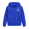 thumbnail image 4 of Bjutir Zip Up Hoodies For Boys Cartoon Print Zipper Jackets Fashion Hooded Sweatshirt Festives Events Clothes Size 2-14 Years, Blue, 4 of 4