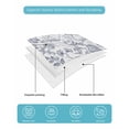 thumbnail image 5 of Quilts Twin XL Size, Pastoral Flowers Soft Comforter Bedding Set for Bed, Vintage Haze Blue Farmhouse Plant Lightweight Quilted Bedspread with Pillow Cover(2 Pieces) for All Season, 68x98 Inch, 5 of 6