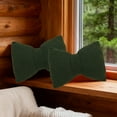 thumbnail image 2 of Costeam 16x12IN Solid Color Linen Bow Pillow Two-Purpose Lumbar Sofa Cushion Soft Washable Mother's Day Gift, 2 of 6