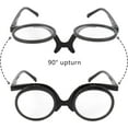 thumbnail image 4 of Universal Presbyopic Glasses Folding Magnifying Reading Eyeglasses Flip-up Lens Make up Glasses +1.0~+4.0, 4 of 7