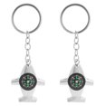 thumbnail image 1 of KAKOWELY mini Boussole 2 Pcs Porte-Clés mini Boussole pour Randonnée et Camping Petite Boussole de Poche avec Anneau Porte-Clés Accessoire de Camping Boussole Créative en Forme d'Avion Porte-Clés, 1 of 5