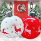 thumbnail image 5 of 1 bola decorativa inflable de PVC de 40 cm para Navidad. Decoración navideña para exteriores, patios, porches y jardines, 5 of 5