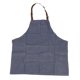 thumbnail image 1 of Delantal de algodón de moda de cocina de trabajo de Chef de mezclilla azul con correa ajustable, 1 of 8