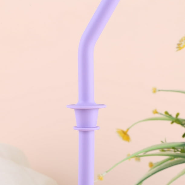 Press In Straw Pajita Larga Silicona para Hydroflask 40 Oz () Púrpura