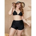 thumbnail image 6 of BeautyIn Women Plus Size Swimming Trunks Beach Swimsuits Drawstring Boylegs Swim Shorts, 6 of 6