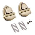 thumbnail image 1 of Triangle Shape Clasp Turn Lock Metal Hardware For DIY Handbag Shoulder Bag Bronze Triangle, 1 of 7