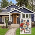thumbnail image 2 of 250th Anniversary USA Garden Flag – 12x18 Inch Patriotic Yard Banner with Historical Design, Flax Fabric, Outdoor Decor for Farmhouse, Patio, Lawn, or Mailbox, 2 of 5