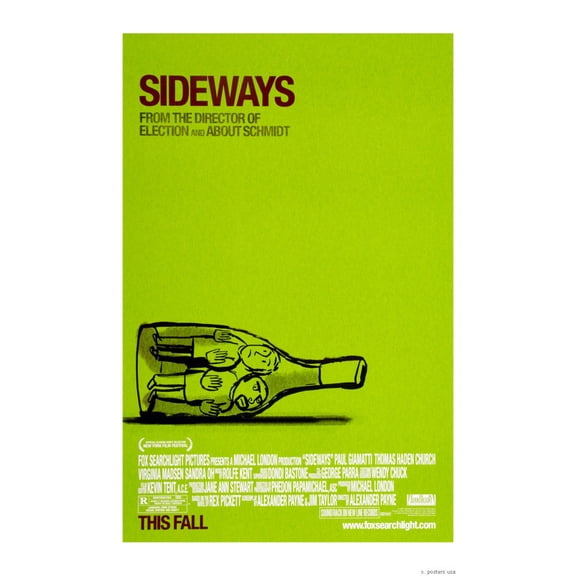 Sideways Mini Movie Poster 11inx17in in Mail/storage/gift tube 11x17 poster