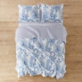 thumbnail image 5 of Levtex Home - Bennett Quilt Set - Full/Queen Quilt + Two Standard Pillow Shams - Floral Paisley - Blue and White - Quilt Size (88x92in.) and Pillow Sham Size (26x20in.) - Reversible - Cotton Fabric, 5 of 8