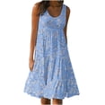 thumbnail image 1 of Vestido suelto de playa sin mangas con estampado informal de verano para vacaciones con estilo para mujer OAVQHLG3B Store  lin121212, 1 of 5