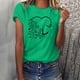 thumbnail image 2 of Camisetas con estampado de letras y cuello redondo de verano para mujer, blusas femeninas cómodas y elegantes, Tops OAVQHLG3B Store  lin121212, 2 of 5