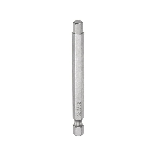 7/32" Hexagonal Destornillador Taladro SAE 1/4" Hexagonal Vástago 3" Longitud Magnético S2 Acero Potencia Perforación taladros