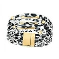 thumbnail image 2 of Linyer Bracelets Earrings Leopard Print Pendant Attractive Wristband Vintage Style Good Craftsmanship Fashion Jewelry for Women Girls white, 2 of 5