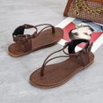thumbnail image 3 of Sandalias de mujer, zapatos frescos de verano, zapatos de playa, sandalias de pellizco de estilo romano de tacón plano Wmkox8yii  shjk2026, 3 of 9