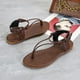 thumbnail image 3 of Sandalias de mujer, zapatos frescos de verano, zapatos de playa, sandalias de pellizco de estilo romano de tacón plano Wmkox8yii  shjk2026, 3 of 9