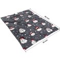 thumbnail image 4 of Dark Christmas Snowman Pattern Blanket,Comfortable Soft Lamb Wool Throw Blanket,All Season,Warm Lightweight Blankets for Sofa Bed Couch Living Room Chair,60"x80", 4 of 4