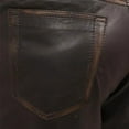 thumbnail image 3 of First Mfg Co - Commander - Men's Motorcycle Biker Riding Brown Leather Pants - Size 30 - Durable Zipper, 3 of 3