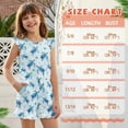 thumbnail image 6 of ZIATUBLE4S Sea Turtle Print Girls Summer Romper Ruffle Cap Sleeves One-Piece Short Jumpsuit Soft Comfort Kids Casual Playsuit with Pockets for 5-6 Y, 6 of 6