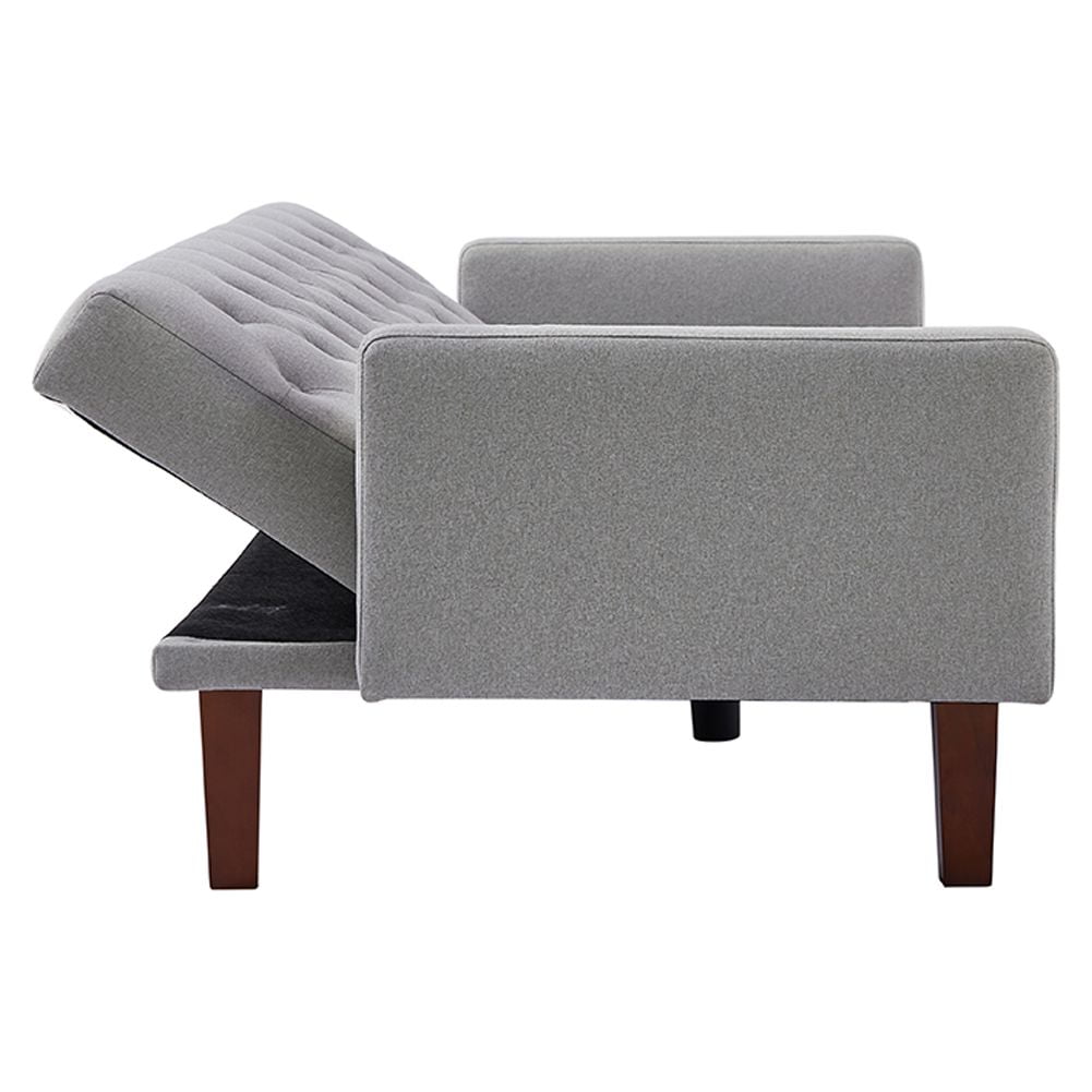 Resenkos 75" Linen Fabric Sleeper Sofa Bed Convertible Loveseat Futon Folding Sleeper Sofa Bed Gray Resenkos 75" Linen Fabric Sleeper Sofa Bed Convertible Loveseat Futon Folding Sleeper Sofa Bed Gray