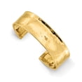 thumbnail image 1 of 14k Yellow Gold 19mm Hammered Cuff Bangle Bracelet, 1 of 6