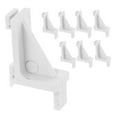 thumbnail image 6 of ULTNICE 8Pcs White Plastic Refrigerator Shelf Clip for Fridge Accessories Freezer Use, 6 of 8