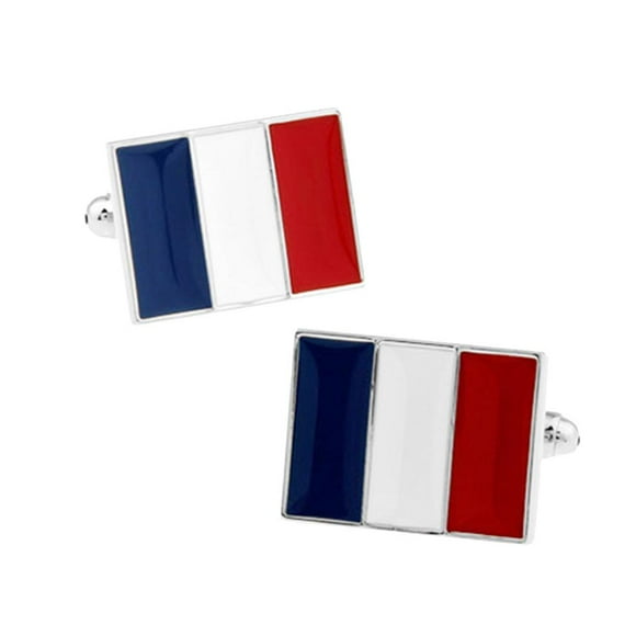 Gemelos de Bandera Francesa Sunnimix Gemelos de camisa francesa para hombres