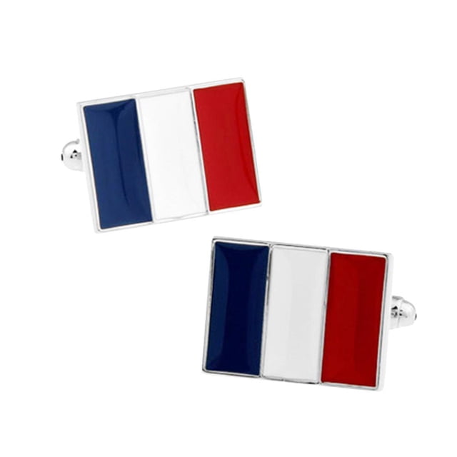 Gemelos de Bandera Francesa Sunnimix Gemelos de camisa francesa para hombres