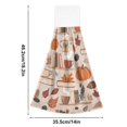 thumbnail image 6 of Yayeee Kitchen Hanging Hand Towels Set of 2 with Loop Bathroom Absorbent Tie Towel, Fall Acorns Pattern, 6 of 7
