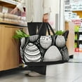 thumbnail image 6 of Easter Large Foldable Oxford Cloth Laundry Basket Beach Bag Shopping Basket Grocery Bags, 6 of 7