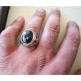 thumbnail image 2 of Snowflake Obsidian Mens Ring, Natural Snowflake Obsidian, Gents Ring, Silver Jewelry, 925 Silver Ring, Gift, Heavy Mens Ring, Arabic Design, Ottoman Style Ring, Christmas, Turkey Mens Signet Ring, 2 of 5