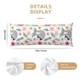 thumbnail image 3 of Fotbe Cute Cartoon Sloth Funda para Almohada Corporal con Diseño, Funda de Microfibra Ultrasuave de 20x54 Pulgadas, Ropa de Cama Elegante, 3 of 7