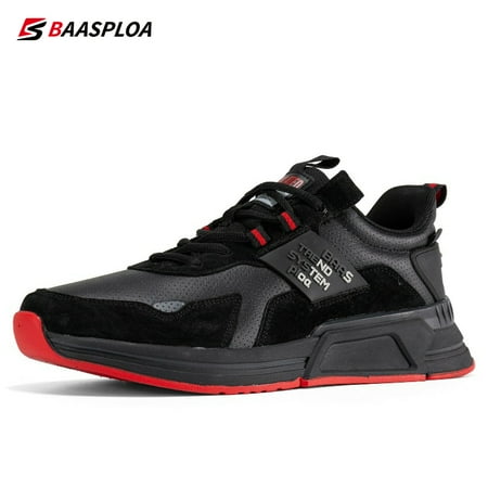 

Men s New Lightweight Waterproof Breathable Leather Sneakers Non-slip Wear-resistant Running Shoes