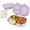 Purple, variant on Stainless Steel Bento Box, 28oz Metal Bento Lunch Box,3 Compartments BPA Free Lunch Box Containers, 304 Stainless Steel Bento Box for Office,Picnics & Travel(Purple)